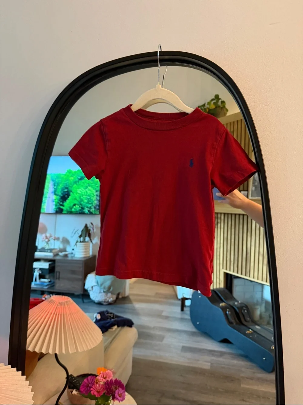 Ralph Lauren Deep Red Short-Sleeve Kids Tee